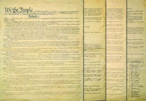 Amazon.com: Our Amendments 4 Page United States Constitution in it's ...