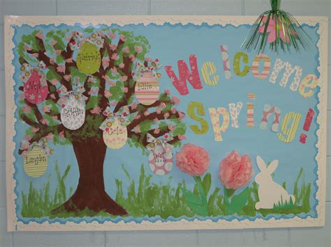 easter/spring bulletin board | Spring bulletin boards, Seasonal ...