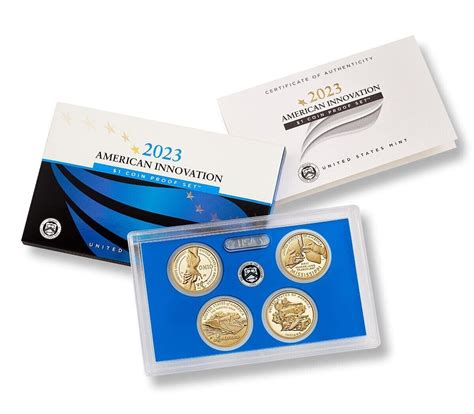 2023 S 2023 S American Innovation 4 Coin Proof Set DCAM $1 23GA $1 US Mint Proof at Amazon's ...