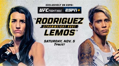 UFC Fight Night: Rodriguez vs. Lemos Live from Las Vegas: Saturday, Nov ...