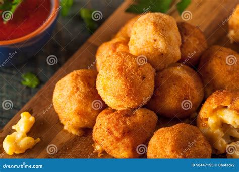 Fried Mac and Cheese Bites stock image. Image of cheddar - 58447155