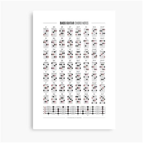 Acoustic Electric Guitar Chord Scale Chart Poster Tool Lessons Music Learning Aid Reference Tabs ...