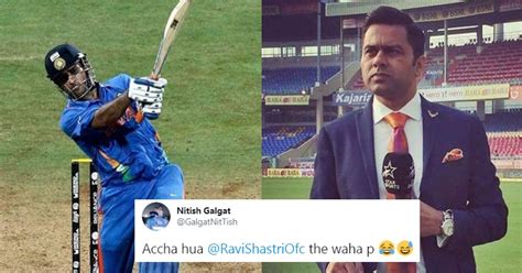 Twitter Trolled Aakash Chopra After His Commentary Tweet On Dhoni’s Winning Shot - RVCJ Media