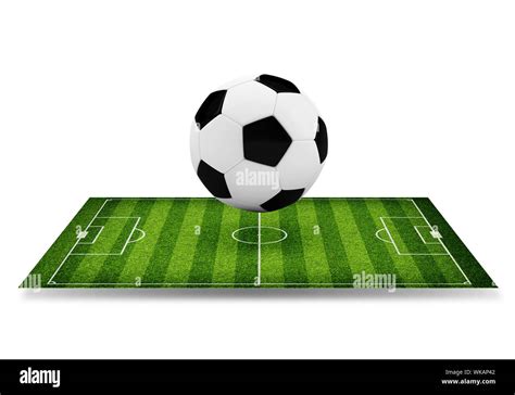 Football field top view markings Cut Out Stock Images & Pictures - Alamy