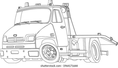 Drawing Truck Cartoon Vector Illustration Isolated Stock Vector ...