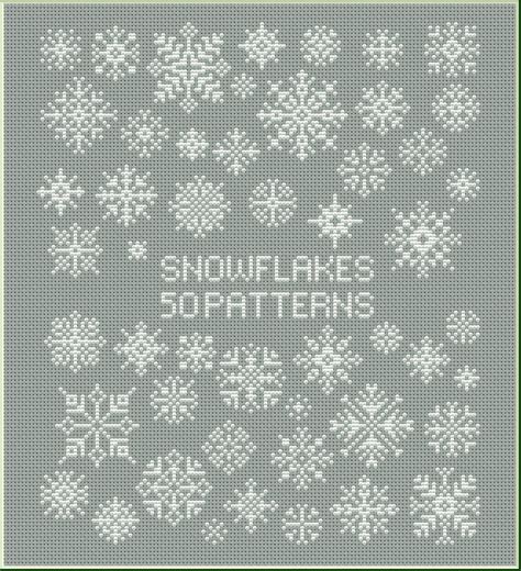 Christmas Snowflakes Ornaments 50 Patterns Digital Download | Etsy | Snowflake cross stitch ...