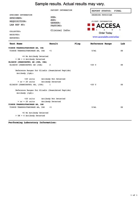 Celiac Test Near You - Celiac Screening | Accesa Labs