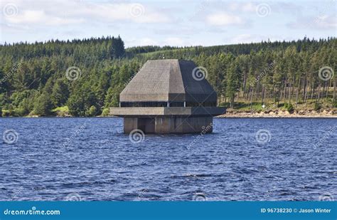 Kielder Reservoir Penstock stock photo. Image of river - 96738230