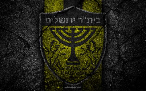 Download wallpapers fc beitar jerusalem 4k ligat haal israel black ...