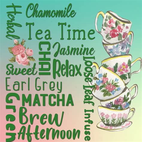 Tea Types Subway Art Poster Free Stock Photo - Public Domain Pictures