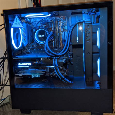 NZXT 510 Build. Finally finished after a couple of months. Feeling pretty blue. : r/NZXT