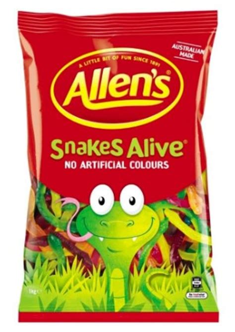 Allen's Snakes Alive, Chewy Gummy Candy - 1.3kg