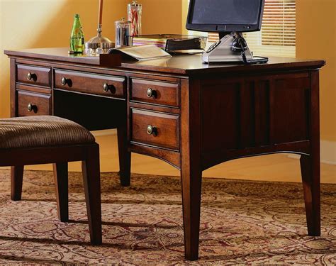 Dark Wood 60'' Writing Desk from Hooker | Coleman Furniture