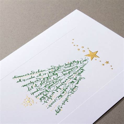 Christmas Calligraphy Cards DIY Projects Craft Ideas & How To’s for Home Decor with Videos