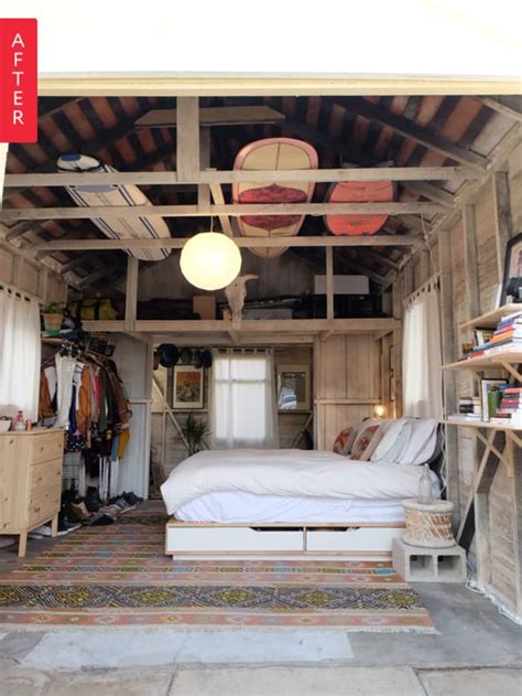 Before & After: From Grimy Garage to Glamping Bedroom | Apartment Therapy