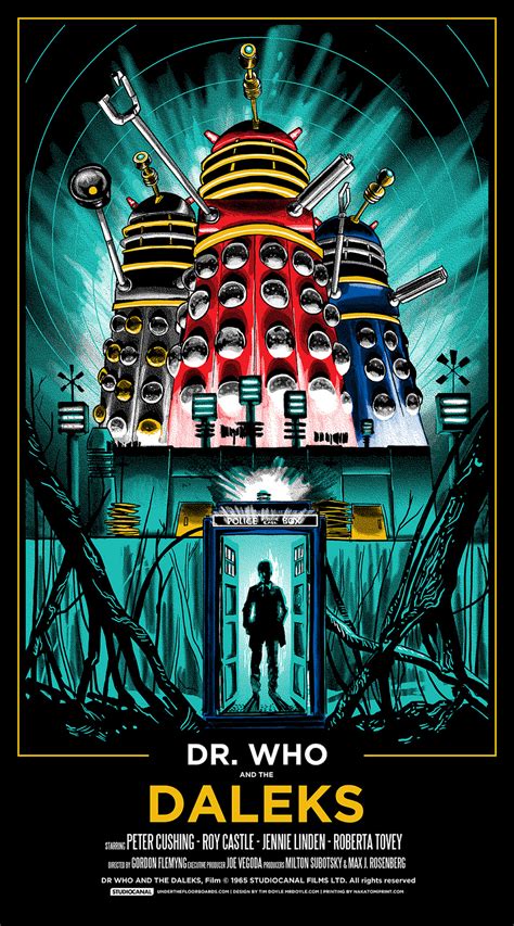 Poster: Dr. Who and The Daleks (1965) Starring Peter Cushing