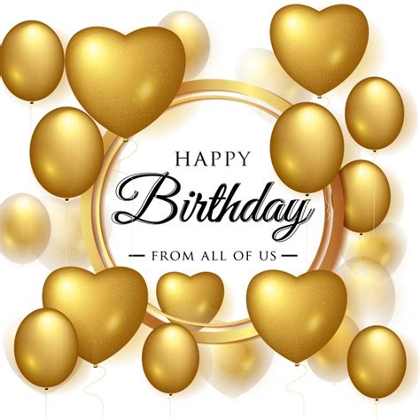 Birthday Greeting Card Vector Hd PNG Images, Vector Birthday Elegant Greeting Card With Gold ...