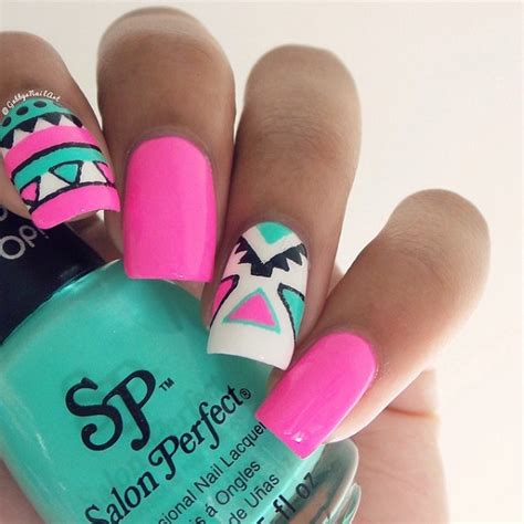25 Great Tribal Nail Designs for 2016 - Pretty Designs