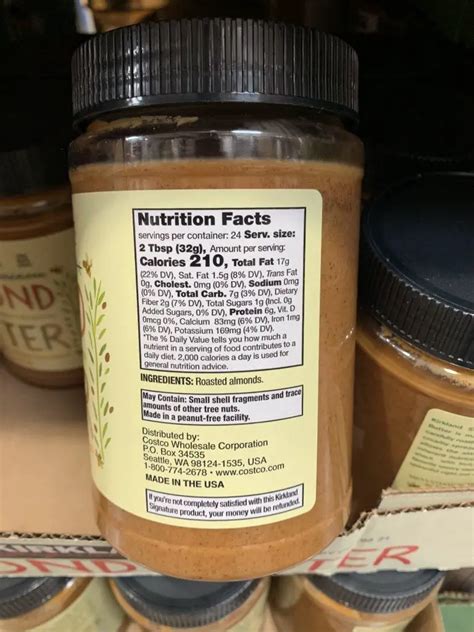 Costco Almond Butter, Kirkland Signature 27 oz - Costco Fan
