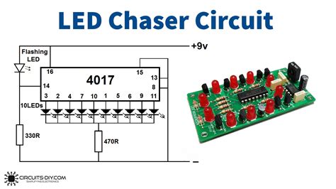 LED Chaser using CD4017 IC