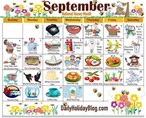 September 2020 Daily Holidays Special And Wacky Days | Calendar ...