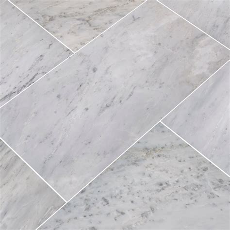 Arabescato Carrara 12X24 Polished Marble Tile - Floor Tiles USA