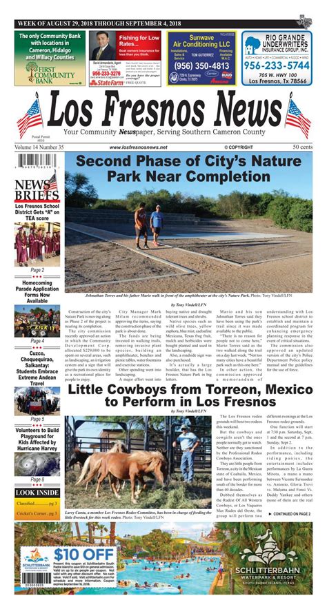 Los Fresnos News | August 29, 2018 by La Feria News - Issuu