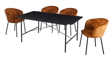 Modern Black Dining Sets for 6, Dining room furniture, CE Furniture