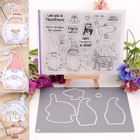 LCRAFT Craft Clear Stamps Christmas Clear Stamps And Dies For Card ...