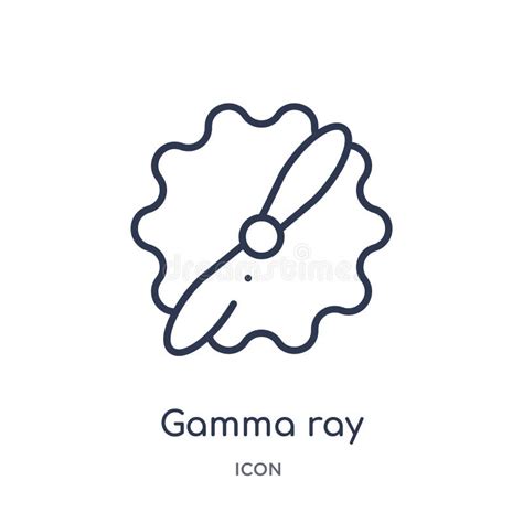 Linear Gamma Ray Icon from Astronomy Outline Collection. Thin Line Gamma Ray Vector Isolated on ...