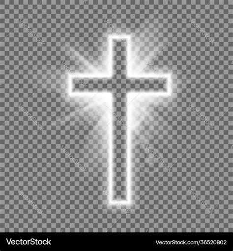 Christian heaven holy light glow effect shine Vector Image