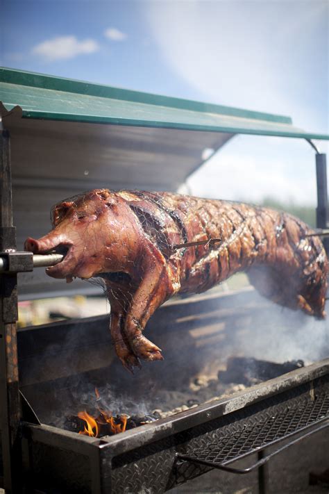 Roasted pig for dinner! | Smoked cooking, Roasted hog, Bbq spit