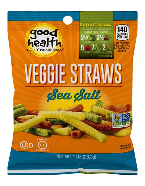 Good Health Veggie Straws, Sea Salt, Pack of 24 Sea Salt Veggie Straws 24 Pack