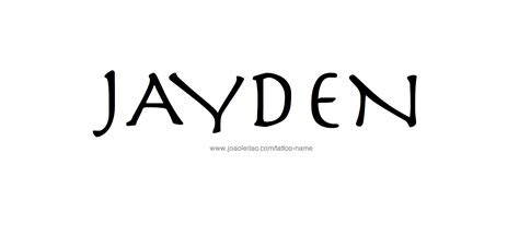 Jayden Name Tattoo Designs