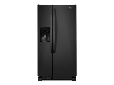 WHIRLPOOL ENERGY STAR 21.3 CU. FT. SIDE-BY-SIDE REFRIGERATOR, BLACK ...