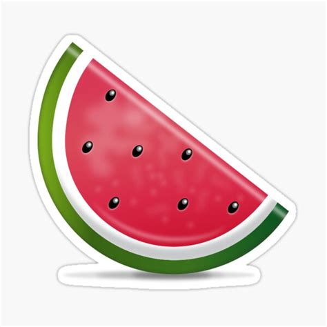 Watermelon Emoji Stickers | Redbubble