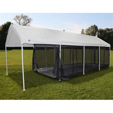 King Canopy 10 x 20 ft. Black Canopy Screen Room with Floor - Walmart.com