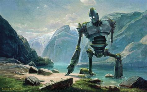 The Iron Giant Drawing Robot Giant HD wallpaper | art and paintings ...