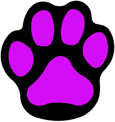 Download High Quality paw prints clip art purple Transparent PNG Images ...