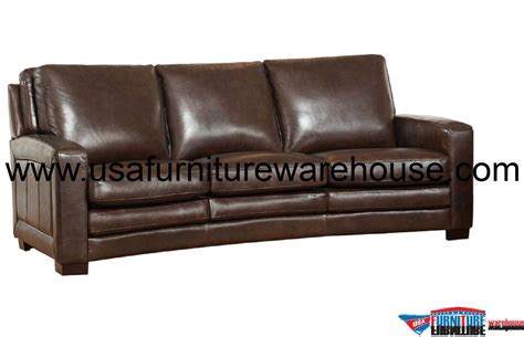 Brown Leather Sofa : Stanley Park II Brown Leather Sofa from Amax Leather | Coleman Furniture ...