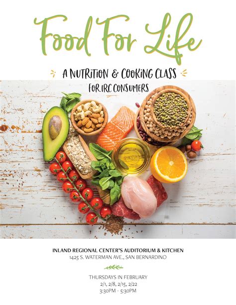 Food for Life – A Nutrition and Cooking Class | Inland Regional Center