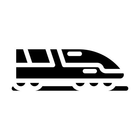 railway electric glyph icon vector illustration 17315475 Vector Art at ...