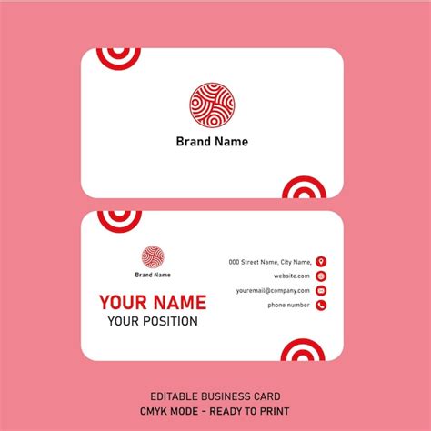 Premium Vector | Business name card design