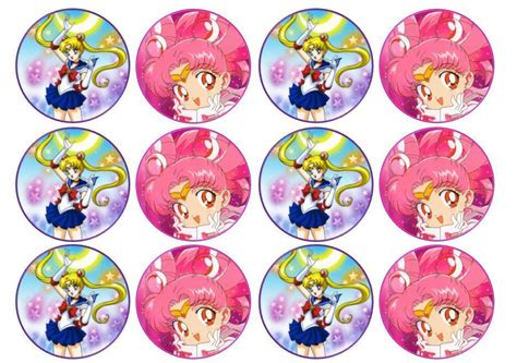 24 Japanese Anime Theme Edible Wafer Cup Cake Toppers Icing or Wafer | eBay