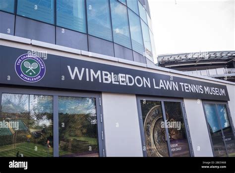 LONDON- SEPTEMBER, 2018: Wimbledon Lawn Tennis Museum exterior, a ...