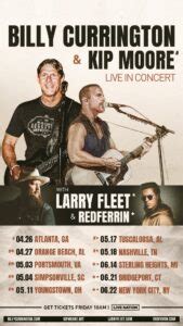 Billy Currington Announces Spring 2024 Tour With Kip Moore – Country’s ...