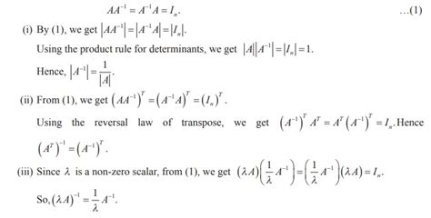 Properties of inverses of matrices - Definition, Theorem, Formulas, Solved Example Problems ...