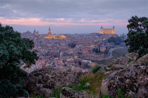 Premium Photo | Toledo at sunset