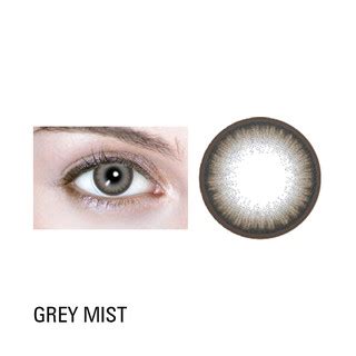 EO Flexwear Emotions Colored Graded Contact Lens with Free Solution - Grey Mist (1 year ...