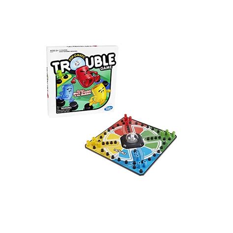 Hasbro Gaming Trouble Board Game for Kids Ages 5 and Up 2-4 Players ...